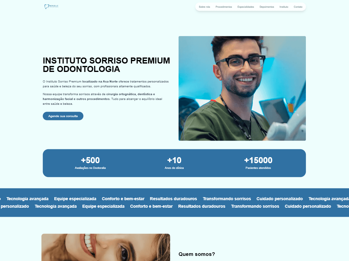 Landing Page para Clínica de Estética